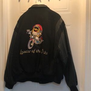 Vintage M&Ms Biker Jacket. Leather and Suede